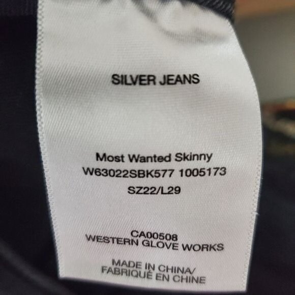 Silver jeans most wanted skinny sliming 22x29 - Picture 8 of 8
